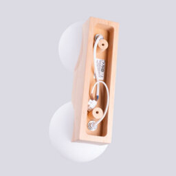 Luminosa Lighting Luminosa Bulbo Globe Ceiling Light Natural Wood, White 2X G9 - thumbnail 6