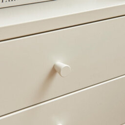 Furniturebox Uk Lykke Cream Metal Storage Bedside Table - thumbnail 5