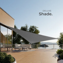 Tectake Shade Sail - Triangular With Uv Protection 50+, Water-Repellent, Grey - 6 X 6 X 6 M - Grey - thumbnail 7