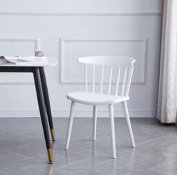 Nordlys Set Of 4 White Polypropylene Dining Chairs Modern Design Style Dining Room - thumbnail 5