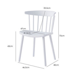 Nordlys Set Of 4 White Polypropylene Dining Chairs Modern Design Style Dining Room - thumbnail 6