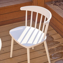 Nordlys Set Of 4 White Polypropylene Dining Chairs Modern Design Style Dining Room - thumbnail 4