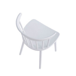 Nordlys Set Of 4 White Polypropylene Dining Chairs Modern Design Style Dining Room - thumbnail 7