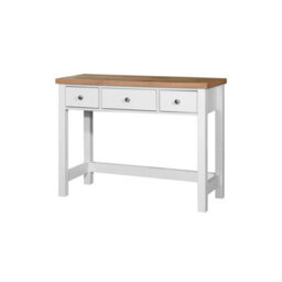 Timber Art Design Astbury 3 Drawer Dressing Table Vanity  Makeup Desk White And Oak - thumbnail 2