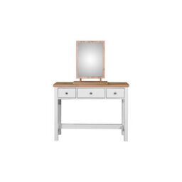 Timber Art Design Astbury 3 Drawer Dressing Table Vanity  Makeup Desk White And Oak - thumbnail 7