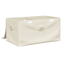 Vidaxl Storage Box Fabric 50X30X25 Cm Cream - thumbnail 7