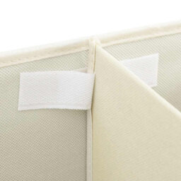 Vidaxl Storage Box Fabric 50X30X25 Cm Cream - thumbnail 8