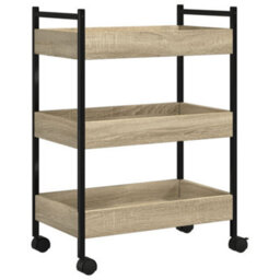 Walplus Kitchen Trolley Sonoma Oak 50X30X70 Cm Engineered Wood - thumbnail 9