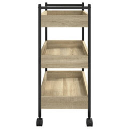 Walplus Kitchen Trolley Sonoma Oak 50X30X70 Cm Engineered Wood - thumbnail 8