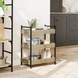 Walplus Kitchen Trolley Sonoma Oak 50X30X70 Cm Engineered Wood - thumbnail 3