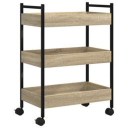 Walplus Kitchen Trolley Sonoma Oak 50X30X70 Cm Engineered Wood - thumbnail 2