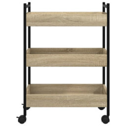 Walplus Kitchen Trolley Sonoma Oak 50X30X70 Cm Engineered Wood - thumbnail 7