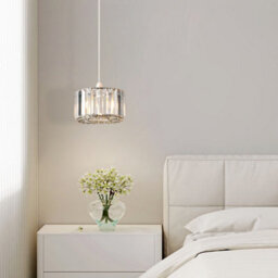 Harper Living Easy Fit Pendant Shade, Chrome Ceiling Light Shade With Diameter 23Cm - Modern Lampshade - thumbnail 6