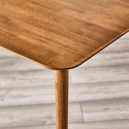 Furnitureboxuk Lynton Dark Walnut Solid Wood Dining Table - 6 Seater Wooden Dining Table - Large Dining Table - Dining Room Table - thumbnail 6