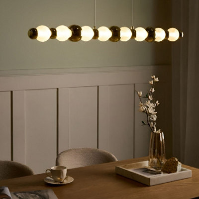 Beliani Glam Led Wall Lamp Gold And Clear Glass Shades, Painted Iron Base - image 1