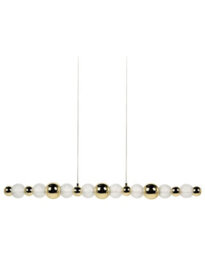 Beliani Glam Led Wall Lamp Gold And Clear Glass Shades, Painted Iron Base - thumbnail 2