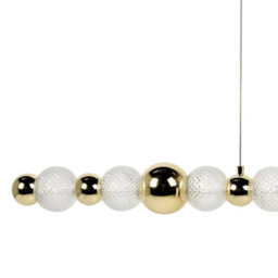 Beliani Glam Led Wall Lamp Gold And Clear Glass Shades, Painted Iron Base - thumbnail 4