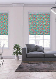 Lister Cartwright South Pacific Floral Blackout Roller Blinds Easy Fit Child Safety Included (Blue, 180 Cm Width X 140 Cm Drop) - thumbnail 2