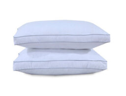 ARLinens Box Pillows Hollowfibre Filled Cotton Cover Gusseted Box Plum Bed Pillows 8Cm Thick - thumbnail 5