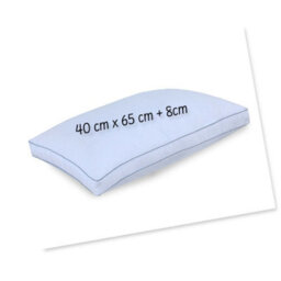 ARLinens Box Pillows Hollowfibre Filled Cotton Cover Gusseted Box Plum Bed Pillows 8Cm Thick