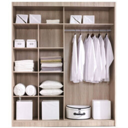 Arte Alfa Mirrored Sliding Wardrobe In White Matt - Sleek Design, H2150mm W2000mm D600mm - thumbnail 2