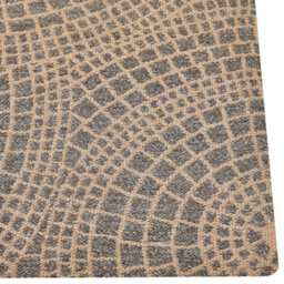 Beliani Rug Ariba Grey Beige 200 X 300 Cm Jute - thumbnail 1