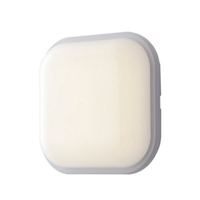Luminosa Lighting Luminosa Ever Outdoor Integrated Led Flush Ceiling Lamp, White, Ip65, 4000K