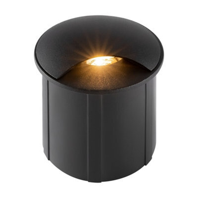 Luminosa Lighting Luminosa Outdoor Biscotti Integrated Led Black Recessed Downlight Ip65