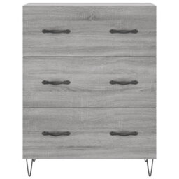 Berkfield Highboard Grey Sonoma 69.5X34X180 Cm Engineered Wood - thumbnail 8