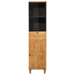 Walplus Bathroom Cabinet With Drawer Light Brown 38 X 33.5 X 160 Cm - thumbnail 3