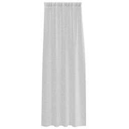 Berkfield Curtains With Curtains 2 Pcs Light Gray Polyester - thumbnail 3