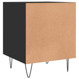 Berkfield Bedside Cabinet Black 40X40X50 Cm Engineered Wood - thumbnail 8