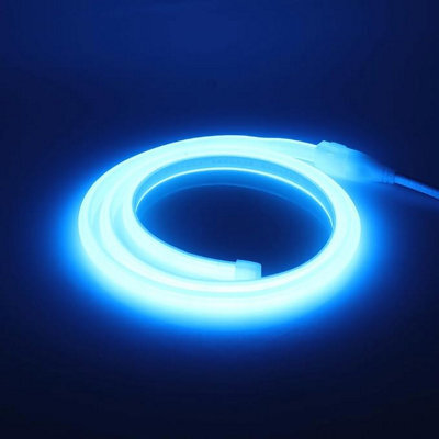 Brightex LED Brightex 15M Cob Led Strip Light 220V Flexible Super Bright Blue Led Tape With Connector For Indoor & Outdoor Lighting - image 1