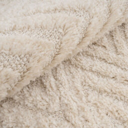 Loomed Cream Beige Chevron Soft Pile Area Ruf 120Cm X 170Cm - thumbnail 8