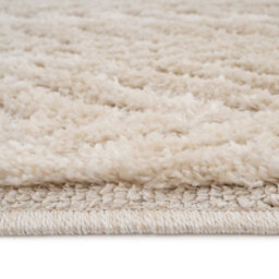 Loomed Cream Beige Chevron Soft Pile Area Ruf 120Cm X 170Cm - thumbnail 4