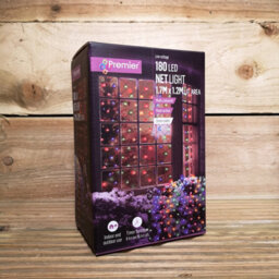 Samuel Alexander 1.7M X 1.2M 180 Led Premier Indoor Outdoor Multifunction Christmas Net Light With Timer In Multicoloured - thumbnail 7
