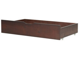Beliani Set Of 2 Bed Storage Drawers Wood Rumilly Dark Brown - thumbnail 2