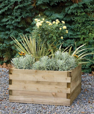Forest Garden Caledonian Wooden Square Raised Bed 90 X 90Cm - image 1
