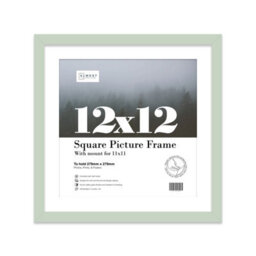 "12X12"" Mint Green Picture Frame - 12X12"" Square Frame With 11X11"" Mount For 12X12""/11X11"" Pictures Moderrn Style Thin Edge, 1 Pack" - thumbnail 1