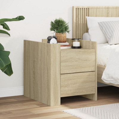 Berkfield Bedside Cabinet Sonoma Oak 45X50X50 Cm Engineered Wood - image 1