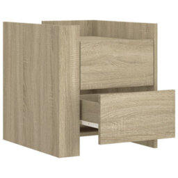 Berkfield Bedside Cabinet Sonoma Oak 45X50X50 Cm Engineered Wood - thumbnail 7