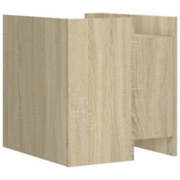 Berkfield Bedside Cabinet Sonoma Oak 45X50X50 Cm Engineered Wood - thumbnail 6