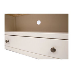 Cabinet Bits Maggiori Off White 1 Drawer Tv Cabinet Brass Knob - thumbnail 5
