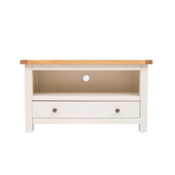 Cabinet Bits Maggiori Off White 1 Drawer Tv Cabinet Brass Knob