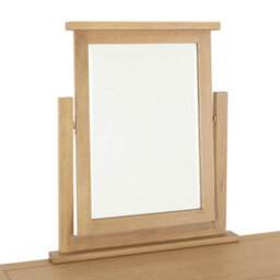 The Furniture Market Cheshire Whitewash Oak Vanity Mirror Adjustable Dressing Table Mirror H 680 X W 590 X D 120mm - thumbnail 4
