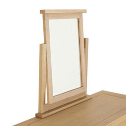 The Furniture Market Cheshire Whitewash Oak Vanity Mirror Adjustable Dressing Table Mirror H 680 X W 590 X D 120mm - thumbnail 5