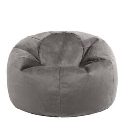 icon Kingston Classic Velvet Bean Bag Chair Charcoal Grey Bean Bags - thumbnail 7
