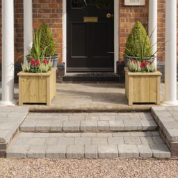 Rowlinson Heritage Square Softwood Planter 30L (W)40Cm - thumbnail 3