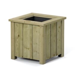 Rowlinson Heritage Square Softwood Planter 30L (W)40Cm - thumbnail 2