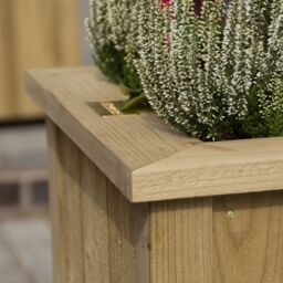 Rowlinson Heritage Square Softwood Planter 30L (W)40Cm - thumbnail 5